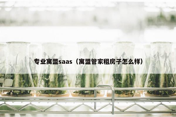 专业寓盟saas（寓盟管家租房子怎么样）
