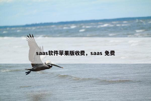 saas软件苹果版收费，saas 免费