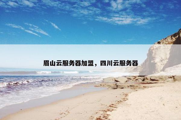 眉山云服务器加盟,四川云服务器
