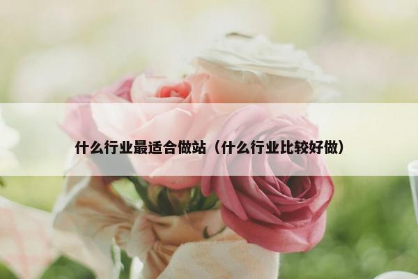 什么行业最适合做站（什么行业比较好做）