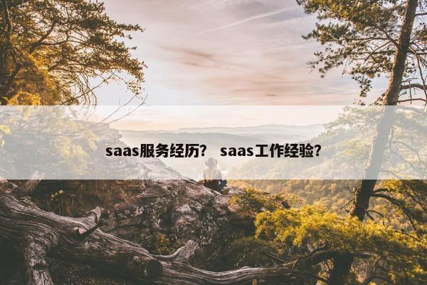 saas服务经历? saas工作经验?