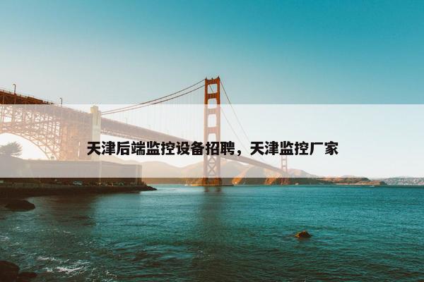 天津后端监控设备招聘，天津监控厂家