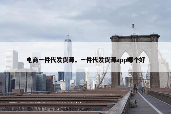 电商一件代发货源,一件代发货源app哪个好