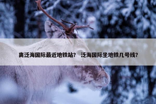 离泛海国际最近地铁站？ 泛海国际坐地铁几号线？