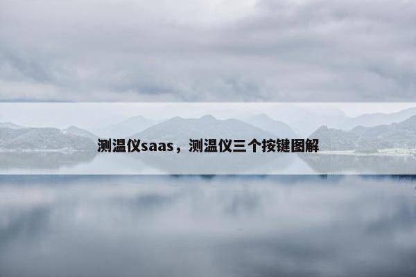 测温仪saas，测温仪三个按键图解