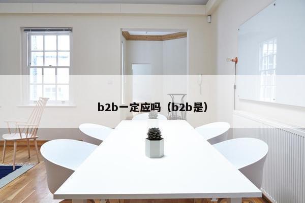 b2b一定应吗(b2b是)