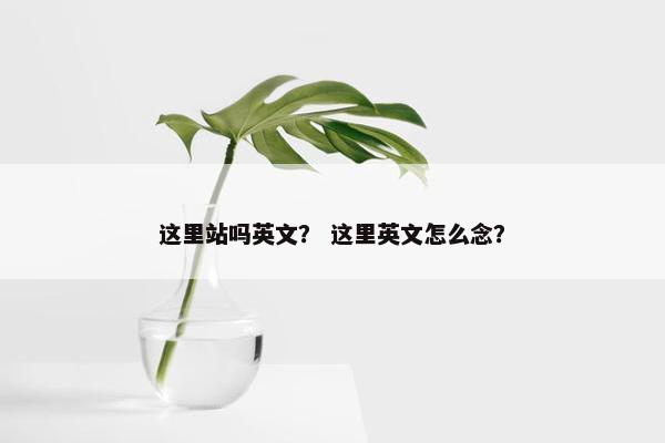 这里站吗英文？ 这里英文怎么念？