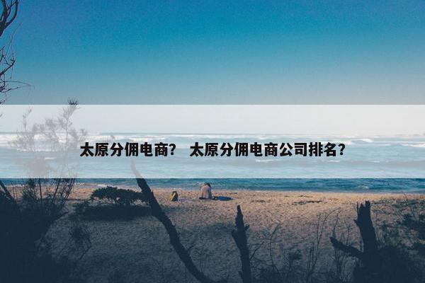 太原分佣电商？ 太原分佣电商公司排名？