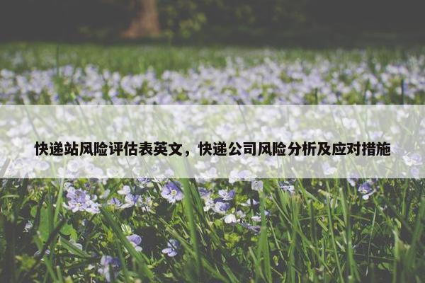 快递站风险评估表英文，快递公司风险分析及应对措施