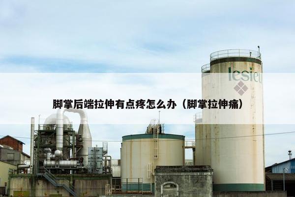 脚掌后端拉伸有点疼怎么办（脚掌拉伸痛）