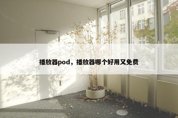 播放器pod，播放器哪个好用又免费