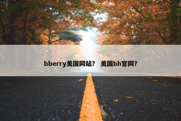 bberry美国网站？ 美国bh官网？