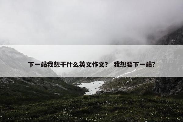 下一站我想干什么英文作文？ 我想要下一站？