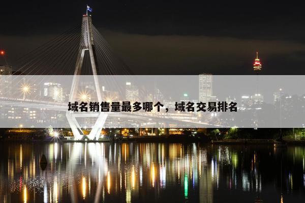 域名销售量最多哪个,域名交易排名