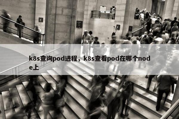 k8s查询pod进程,k8s查看pod在哪个node上