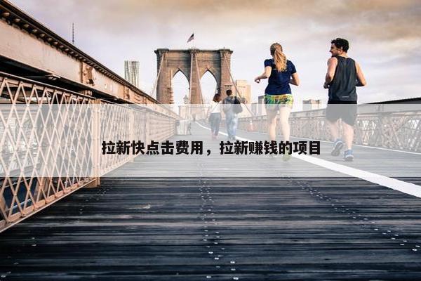 拉新快点击费用,拉新赚钱的项目