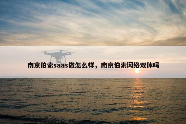 南京伯索saas做怎么样，南京伯索网络双休吗