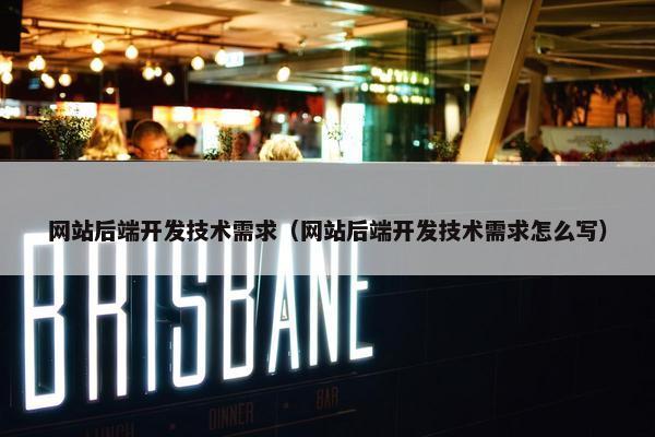 网站后端开发技术需求（网站后端开发技术需求怎么写）